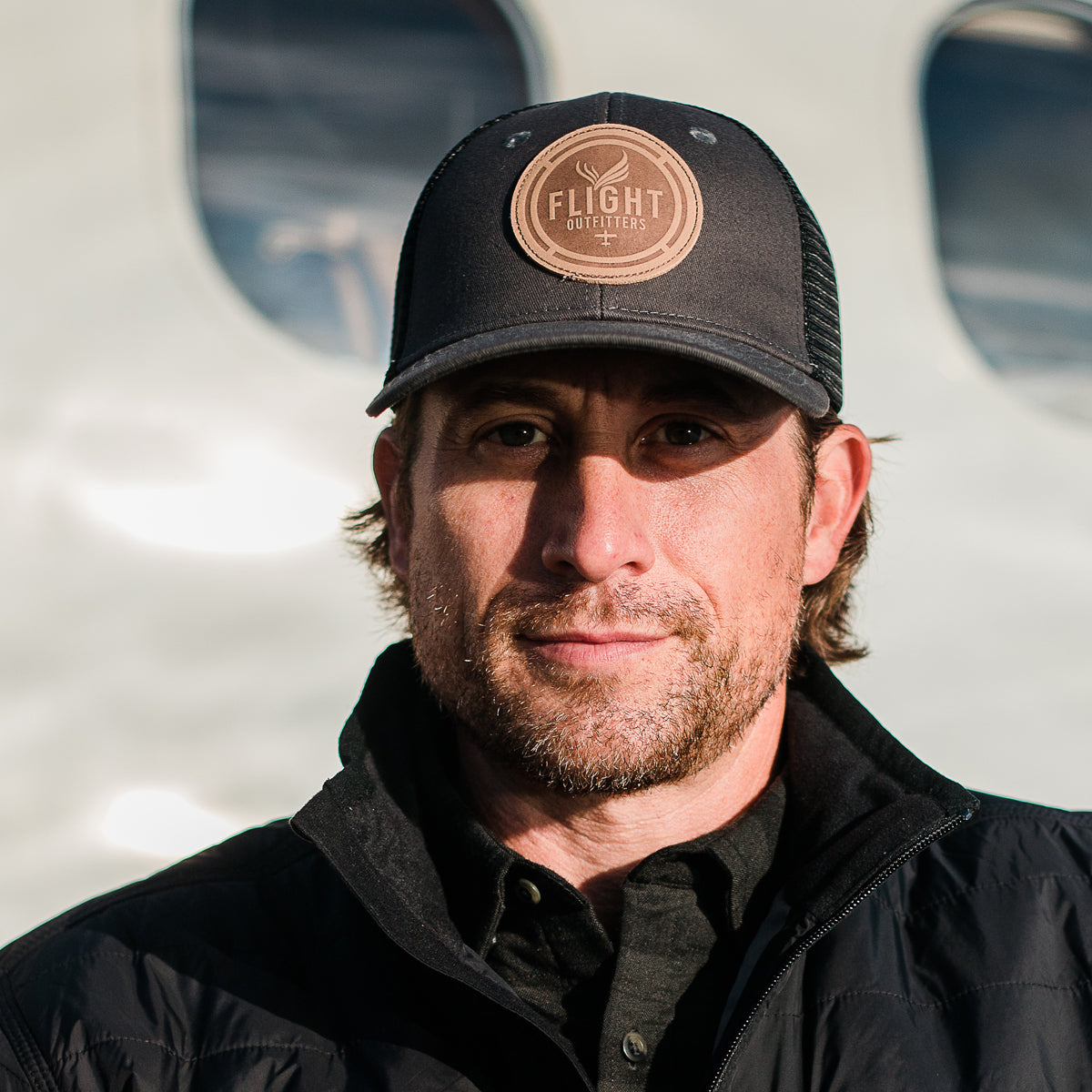 Classic Logo Leather Patch Hat