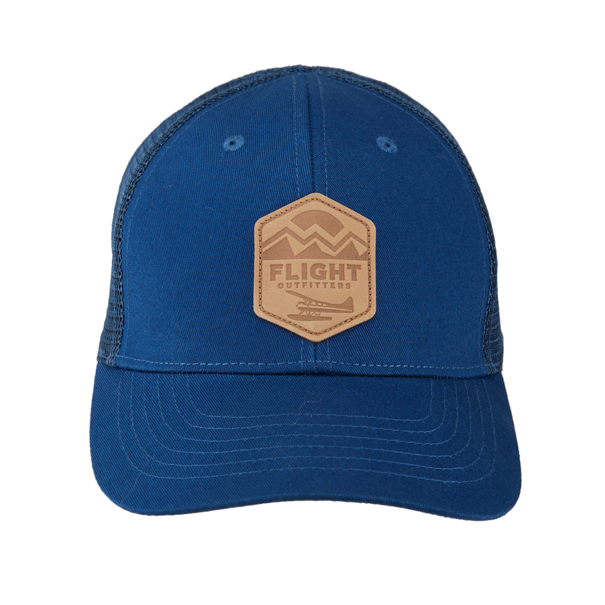 Wild Blue Yonder Leather Patch Hat