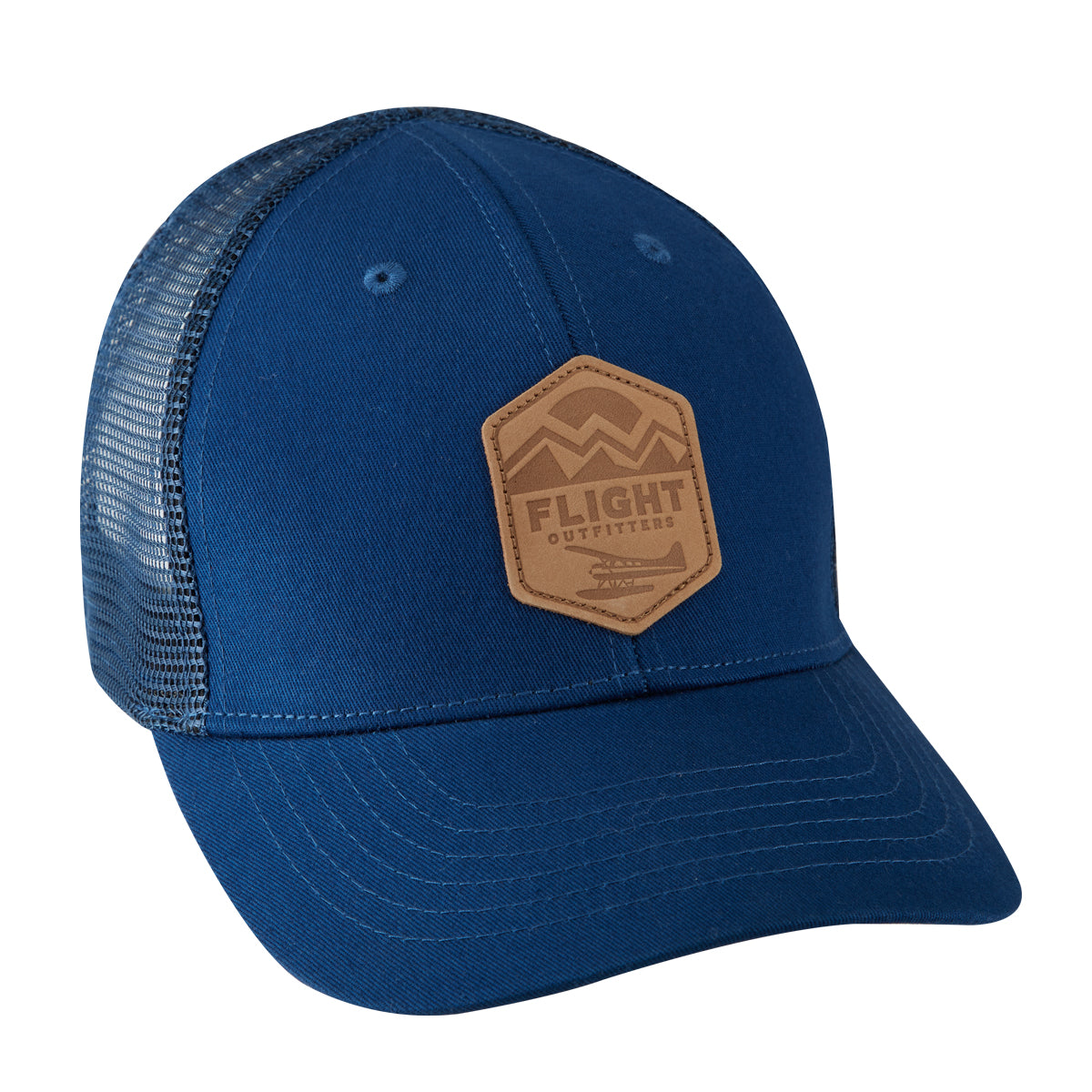 Wild Blue Yonder Leather Patch Hat