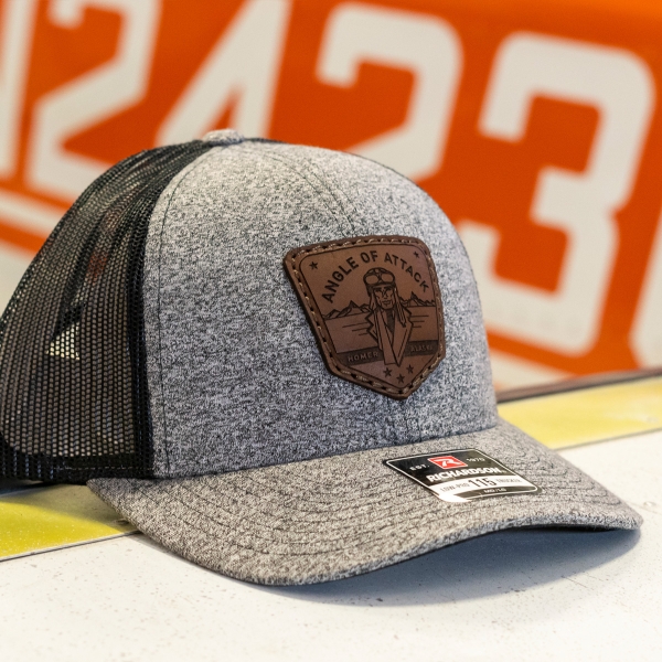 HEATHER GREY ANGLE OF ATTACK AVIATOR HAT