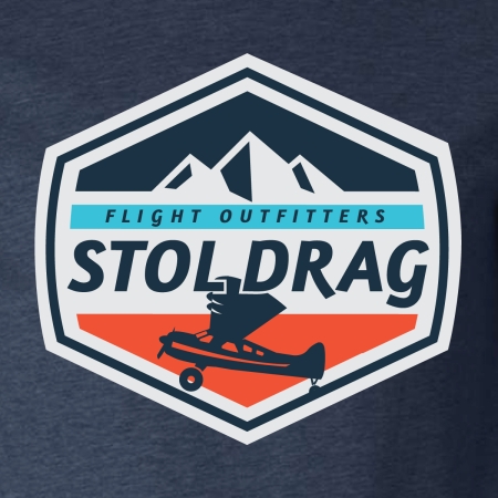 Stol Drag badge t-shirt navy