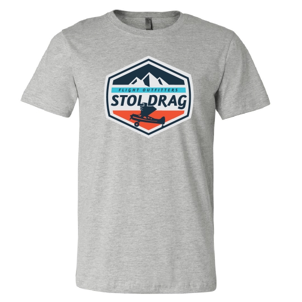 Stol Drag badge t-shirt grey