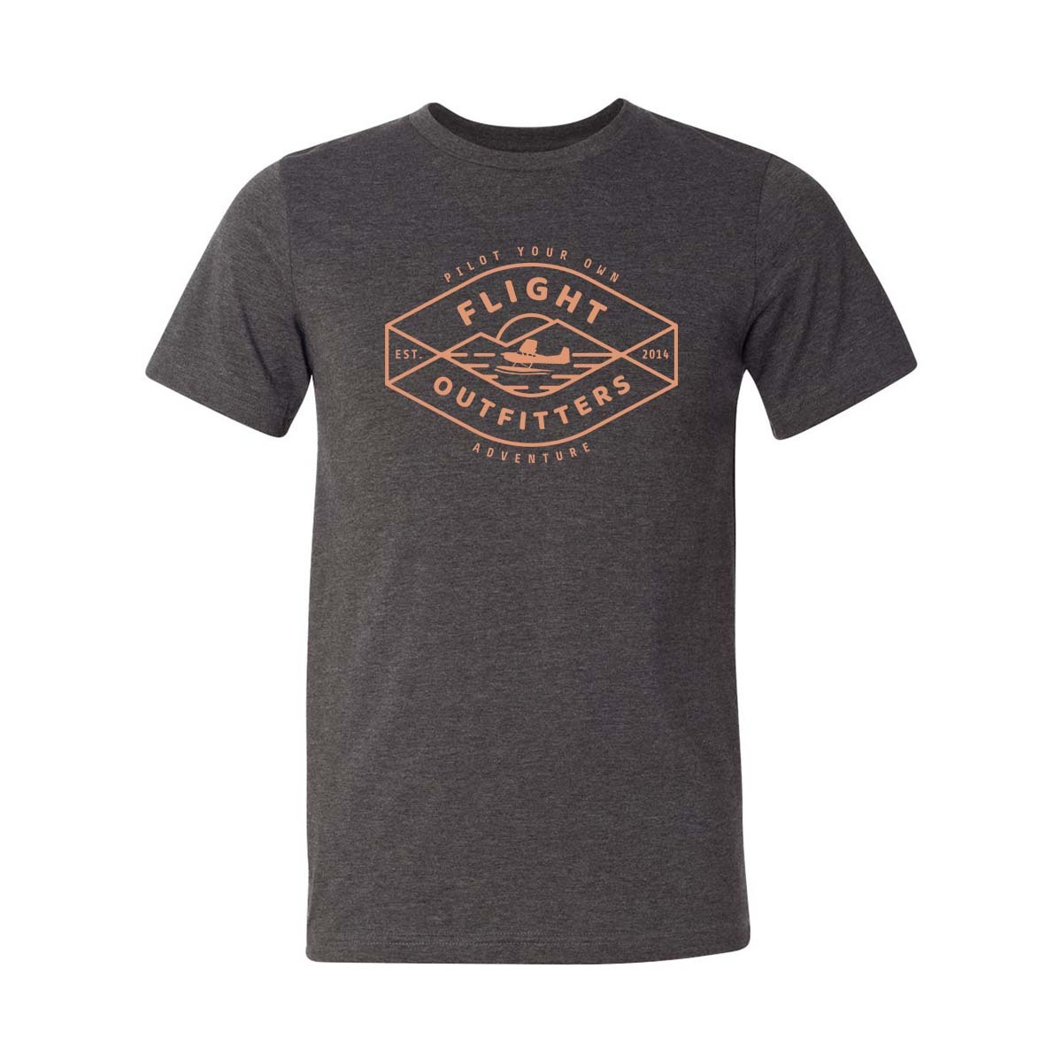 peak sunset tshirt dark grey heather