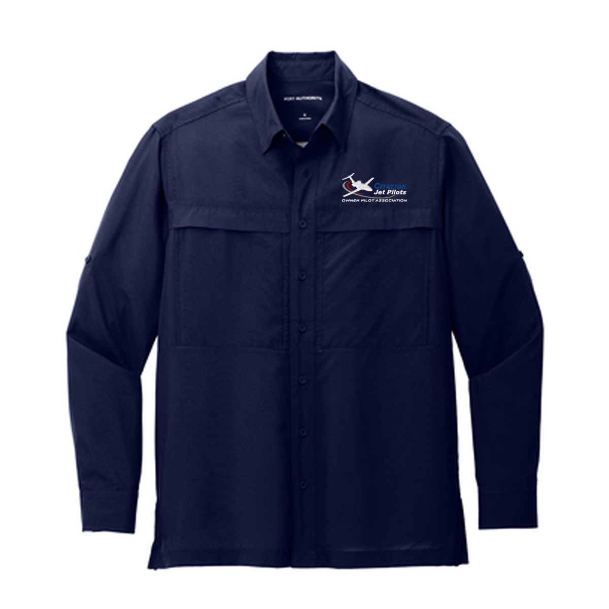 Citation Jet Pilots Long Sleeve Guide Shirt - True Navy