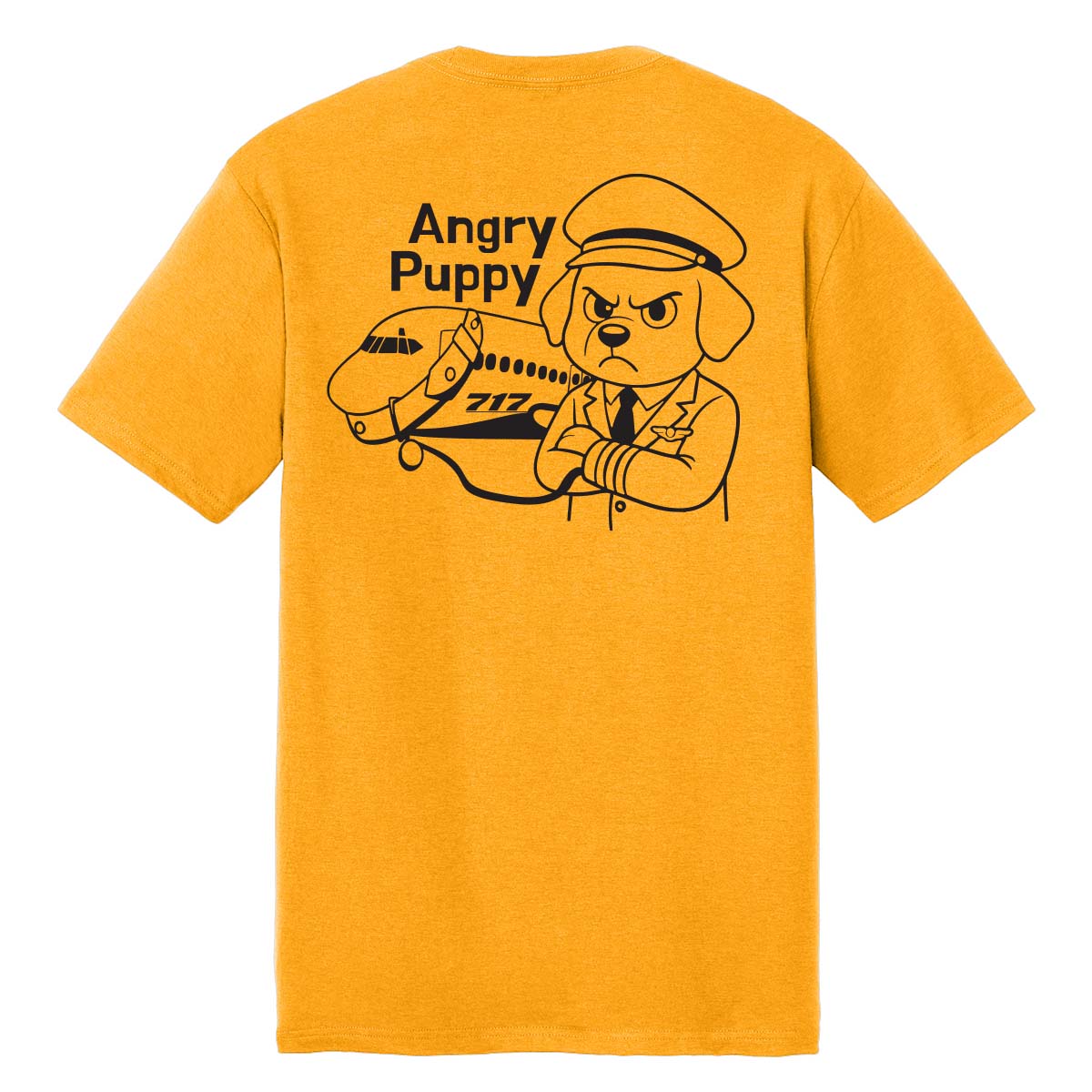 Angry Puppy T - yellow