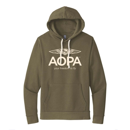 AOPA Santa Cruz Hoodie - Military Green
