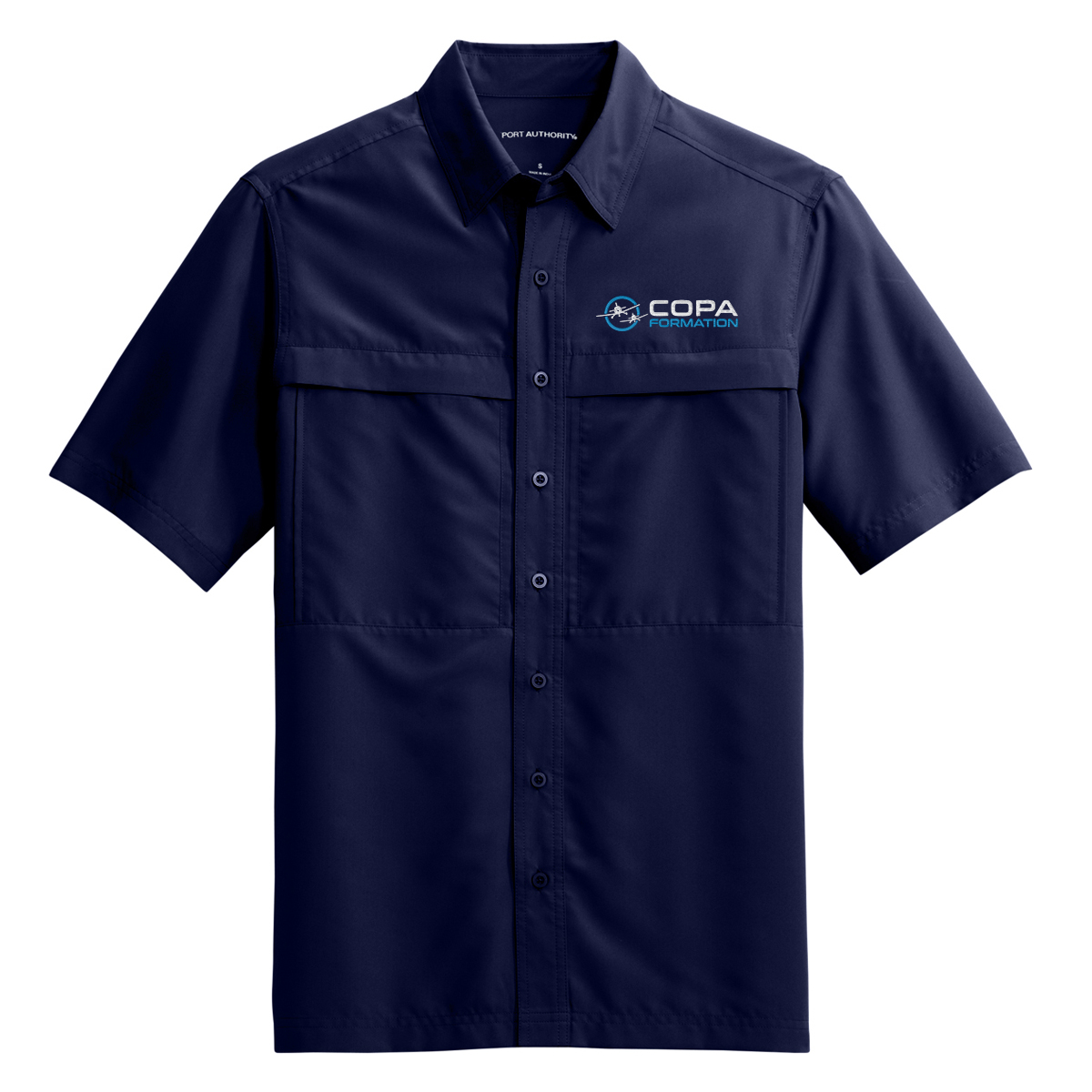 COPA Short Sleeve Guide Shirt - True Navy - COPA Formation
