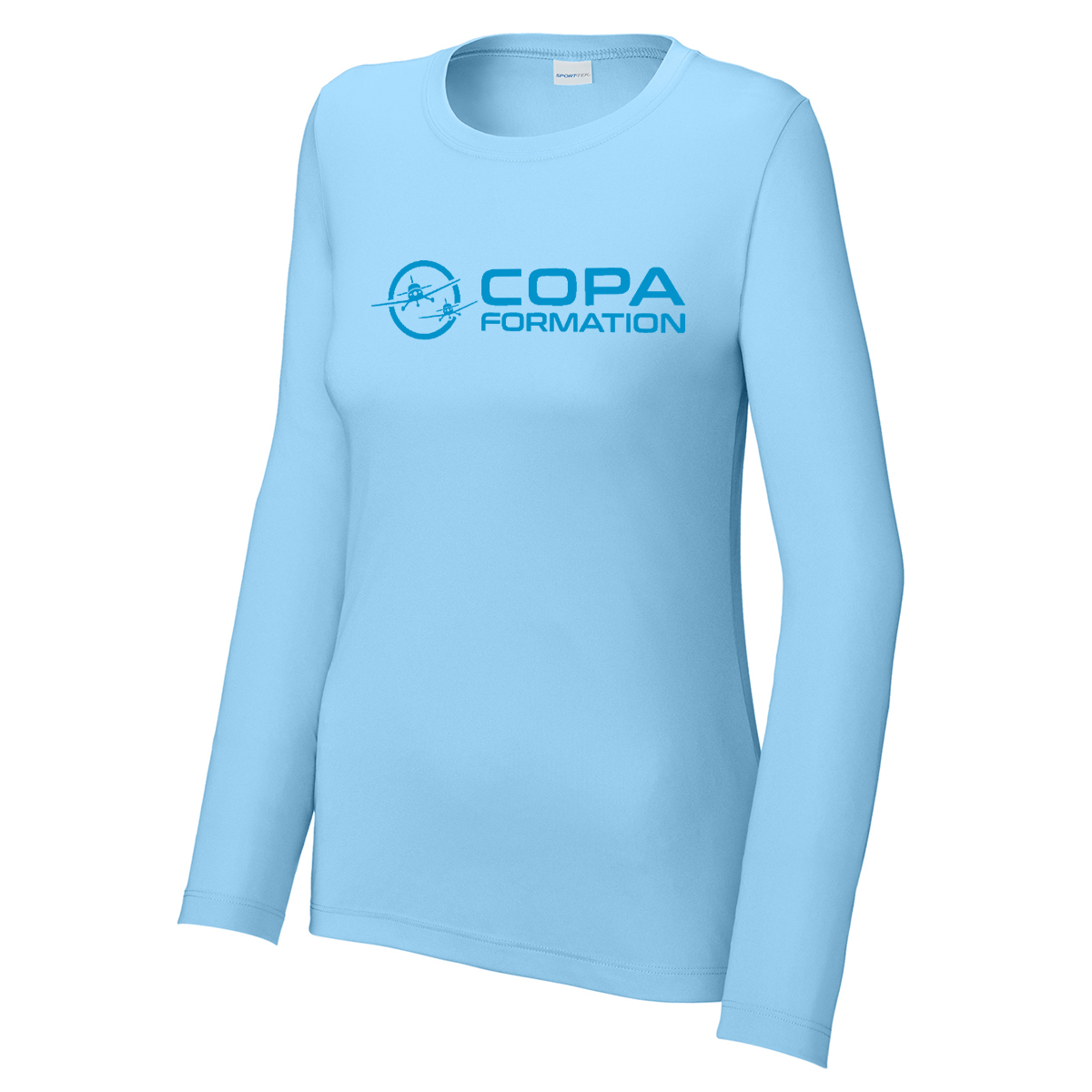 COPA WOMEN'S SPF LONG SLEEVE SHIRT - LIGHT BLUE - COPA FORMATION