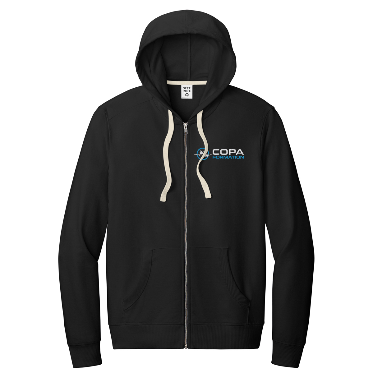 copa layover hoodie - black - copa formation