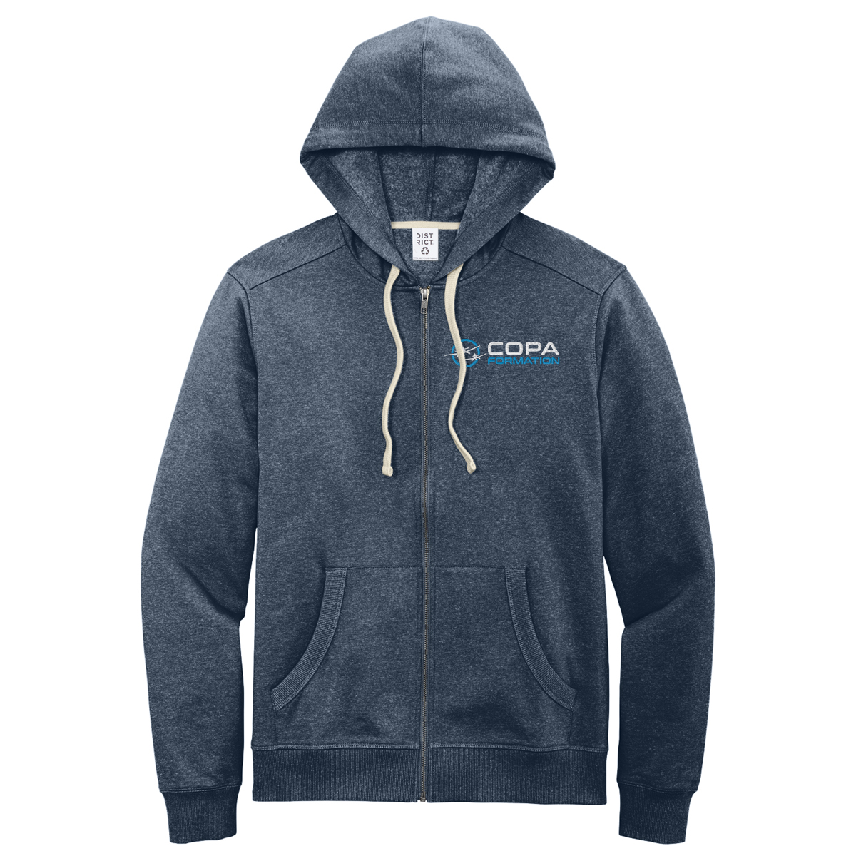 copa layover hoodie - navy - copa formation