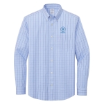 copa first class button down - newport blue - vertical logo