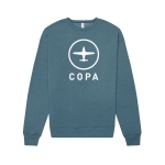 copa crew sweatshirt - heather deep teal