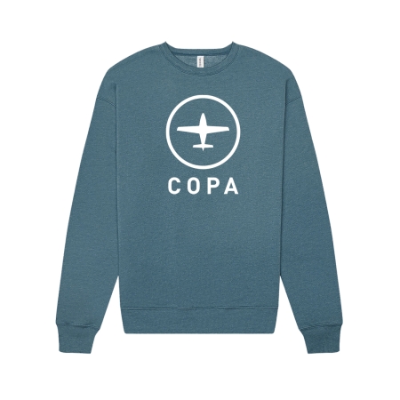 copa crew sweatshirt - heather deep teal