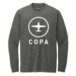 copa classic long sleeve tshirt - heathered charcoal