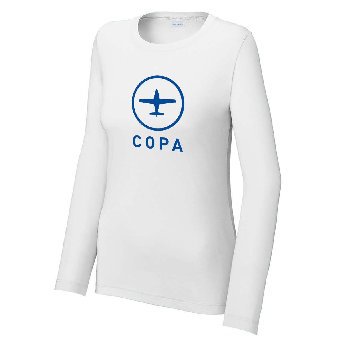 copa women's spf long sleeve shirt - white