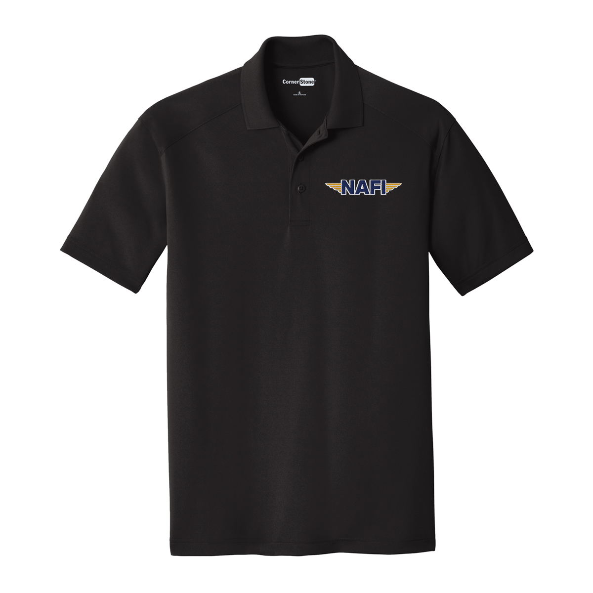 NAFI men's polo - black