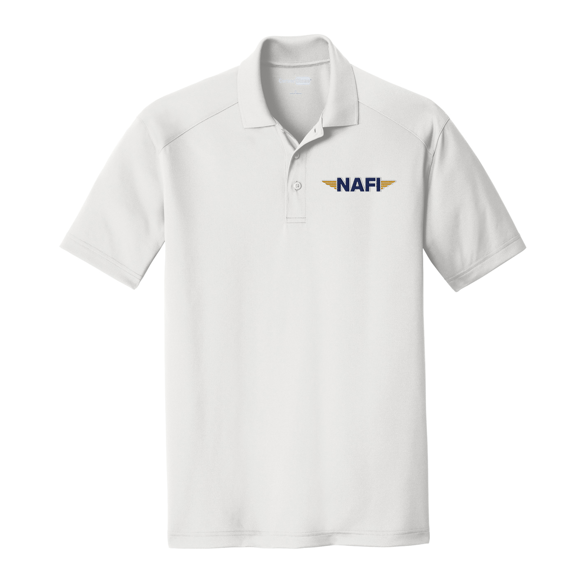 NAFI men's polo - white