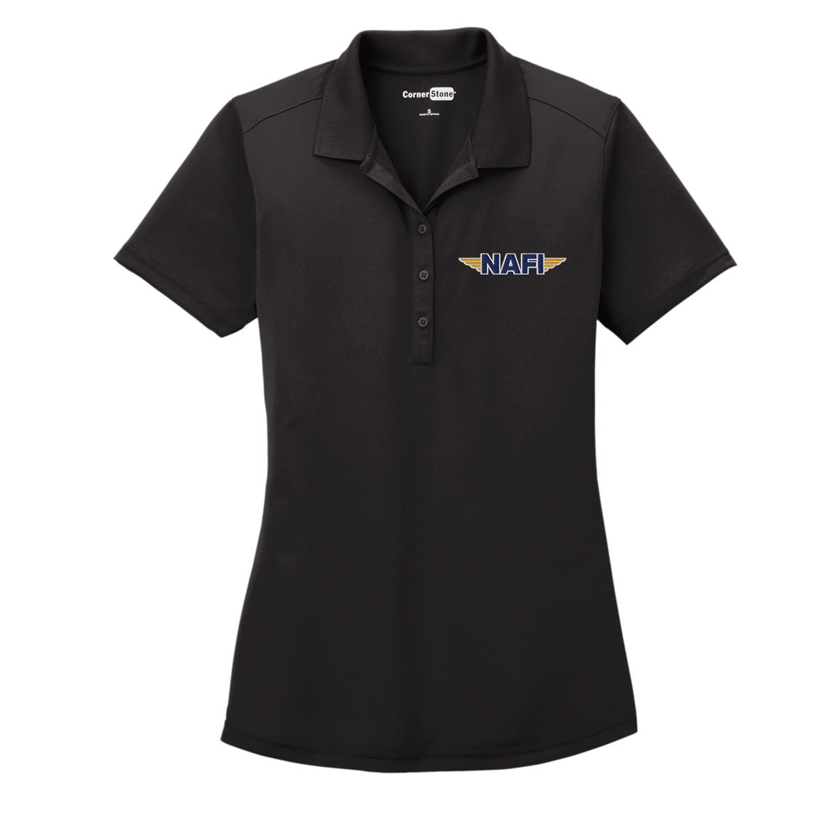NAFI women's polo - black