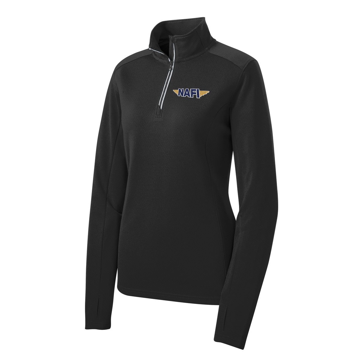 NAFI Women's Approach Quarter Zip - black