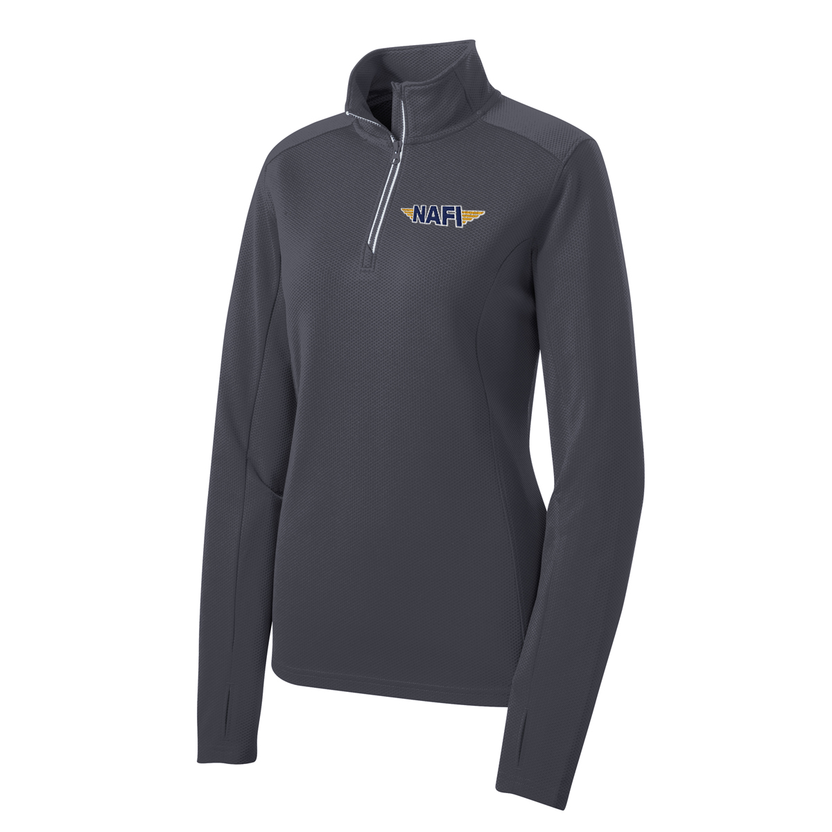 NAFI Women's Approach Quarter Zip - iron grey