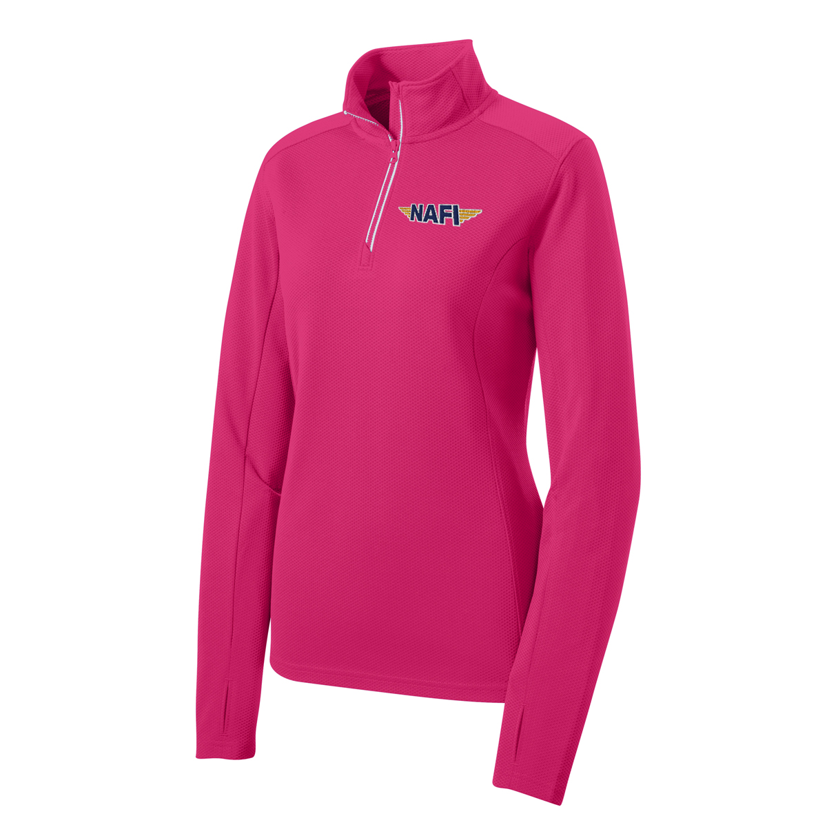 NAFI Women's Approach Quarter Zip - pink