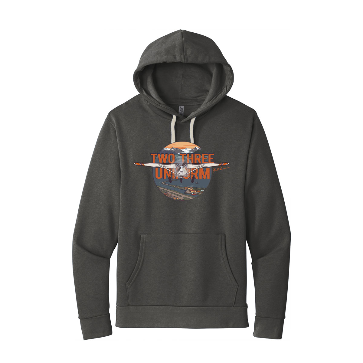 AOA Over the Bay – 23 Uniform Hoodie - Heavy Metal